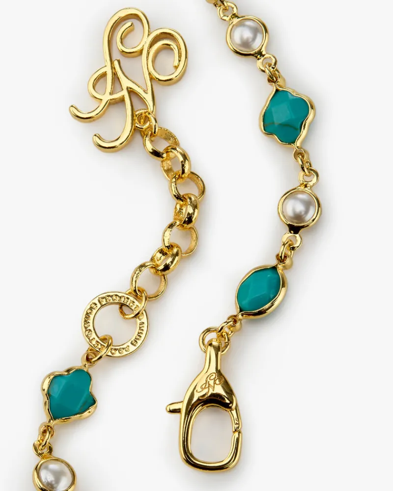 Nude Project Palmas Necklace Blue Clearance