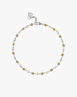 Nude Project Palmas Necklace Cream New