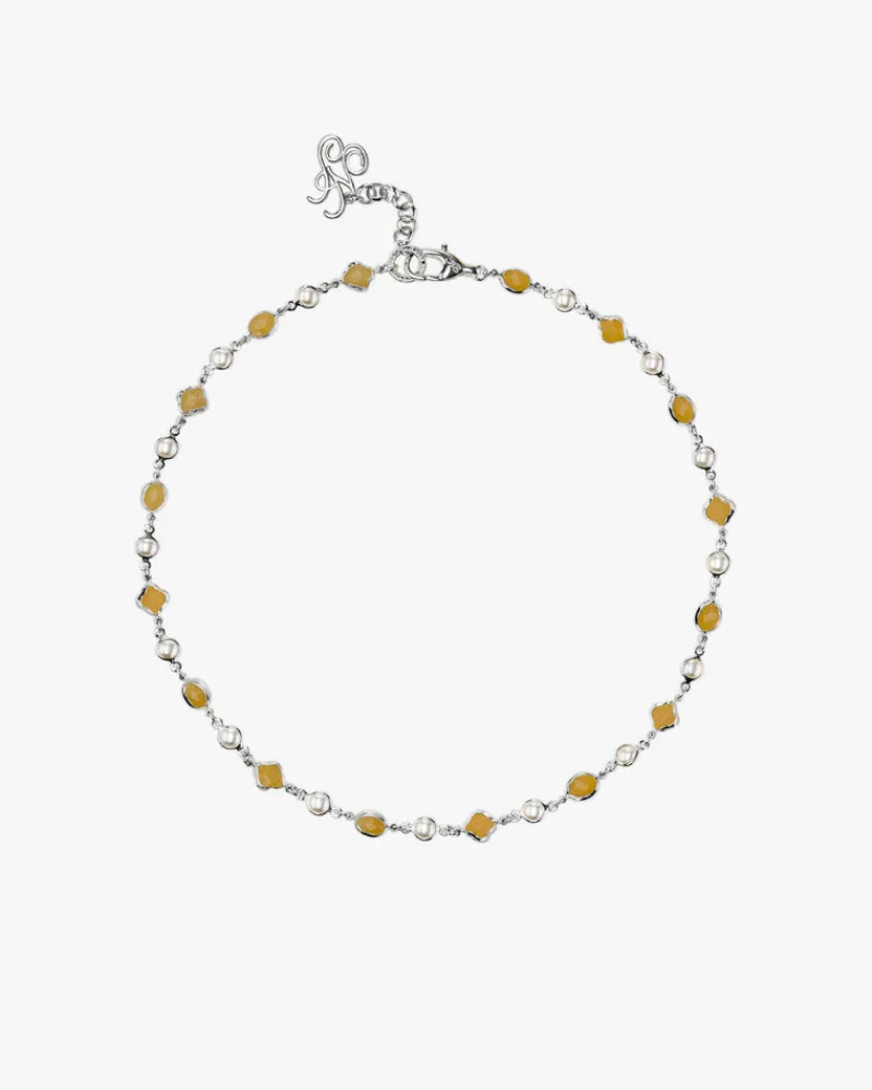 Nude Project Palmas Necklace Cream New