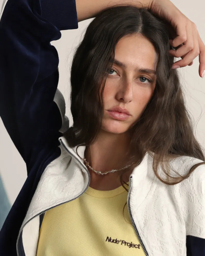 Nude Project Palmas Necklace Cream New