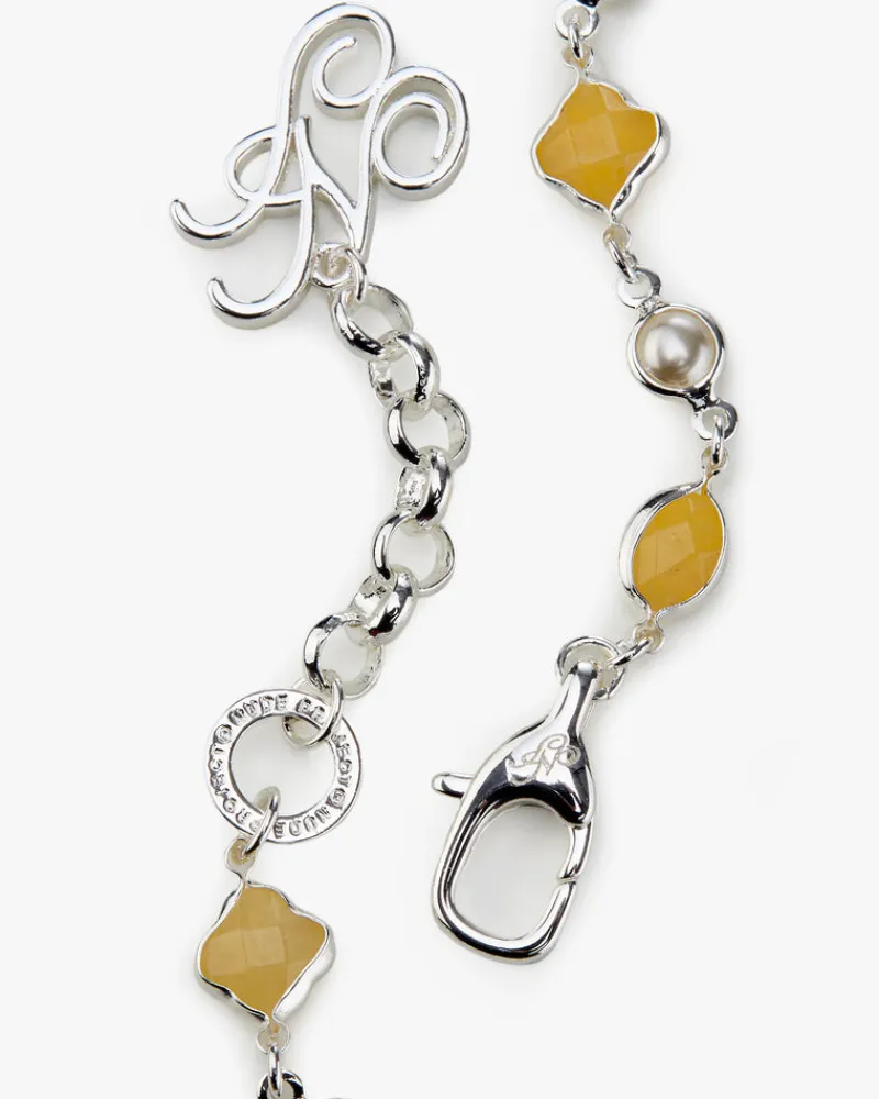 Nude Project Palmas Necklace Cream New