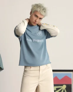 Nude Project Patty Waffle Longsleeve Blue Hot