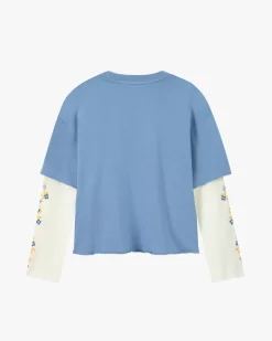 Nude Project Patty Waffle Longsleeve Blue Hot