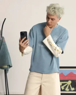 Nude Project Patty Waffle Longsleeve Blue Hot