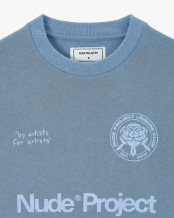 Nude Project Patty Waffle Longsleeve Blue Hot