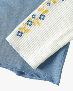 Nude Project Patty Waffle Longsleeve Blue Hot