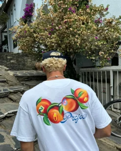 Nude Project Peach Tee White Discount