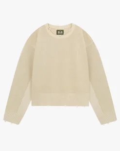 Nude Project Perfect Cropped Knit Sweater Off-White Best
