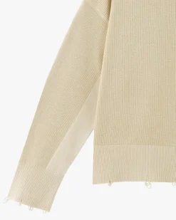 Nude Project Perfect Cropped Knit Sweater Off-White Best