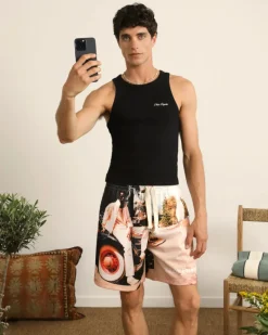 Nude Project Photographic Mesh Short Fashion