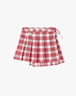 Nude Project Plaided Skirt Red Fashion