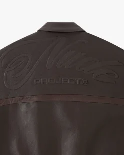 Nude Project "The" Leather Jacket Brown Clearance