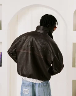 Nude Project "The" Leather Jacket Brown Clearance