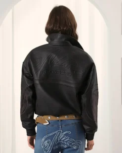 Nude Project "The" Leather Jacket Brown Clearance