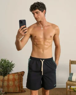 Nude Project "The" Swimshorts Black Clearance