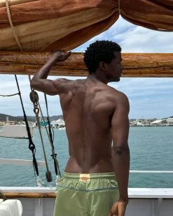 Nude Project "The" Swimshorts Khaki Fashion