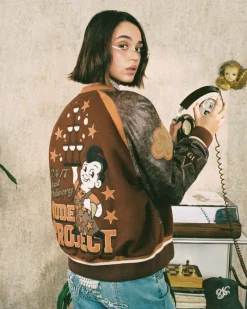 Nude Project "The" Varsity Bomber Jacket Outlet