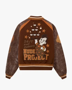 Nude Project "The" Varsity Bomber Jacket Outlet