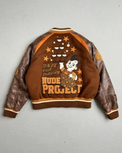 Nude Project "The" Varsity Bomber Jacket Outlet