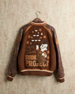 Nude Project "The" Varsity Bomber Jacket Outlet