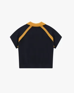 Nude Project R10 Knit Polo Navy Sale