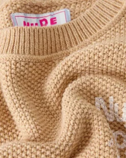 Nude Project Reversed Seams Knit Brown New