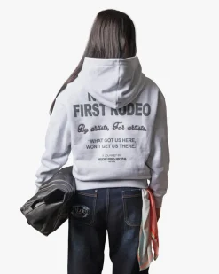 Nude Project Rodeo Hoodie Grey Melange Online
