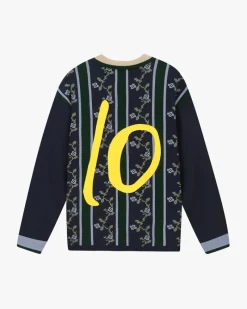 Nude Project Rosel Football Polo Knit Navy Hot