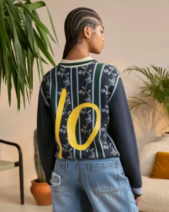 Nude Project Rosel Football Polo Knit Navy Hot