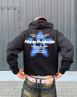 Nude Project Seoul Hoodie Black Best