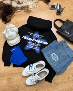 Nude Project Seoul Hoodie Black Best