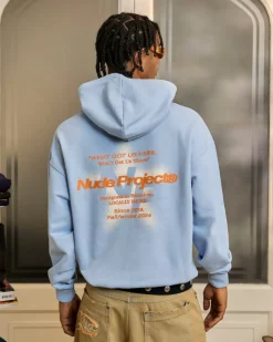 Nude Project Seoul Hoodie Light Blue New