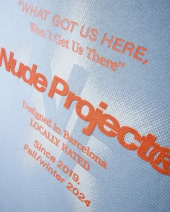 Nude Project Seoul Hoodie Light Blue New