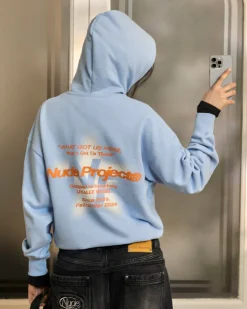Nude Project Seoul Hoodie Light Blue New