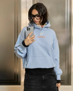 Nude Project Seoul Hoodie Light Blue New