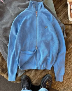 Nude Project Shady Zip-Up Knit Cardigan Blue Best