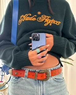 Nude Project Sheriff Belt Brown Sale