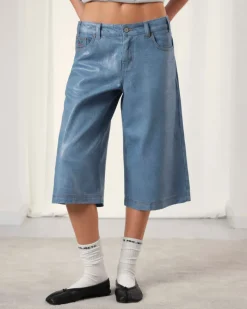 Nude Project Silver Capicci Capri Jeans Blue Hot