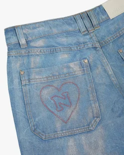 Nude Project Silver Capicci Capri Jeans Blue Hot