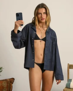 Nude Project Sleepy Shirt Navy Clearance