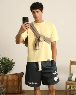 Nude Project Solid Mesh Short Black Fashion