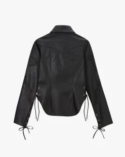 Nude Project Sophisticated Cowgirl Leather Shirt Sale