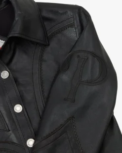 Nude Project Sophisticated Cowgirl Leather Shirt Sale