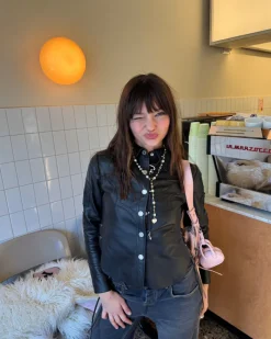 Nude Project Sophisticated Cowgirl Leather Shirt Sale