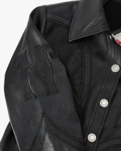 Nude Project Sophisticated Cowgirl Leather Shirt Sale