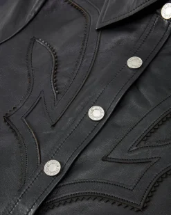 Nude Project Sophisticated Cowgirl Leather Shirt Sale