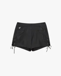 Nude Project Sophisticated Cowgirl Leather Shorts Clearance