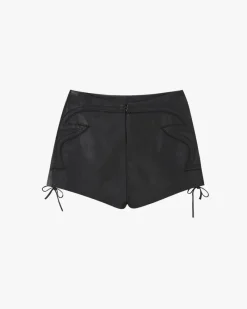Nude Project Sophisticated Cowgirl Leather Shorts Clearance
