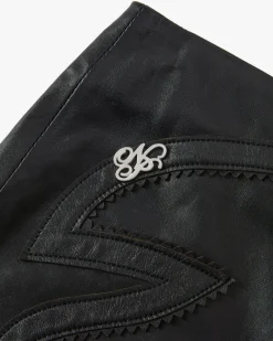 Nude Project Sophisticated Cowgirl Leather Shorts Clearance