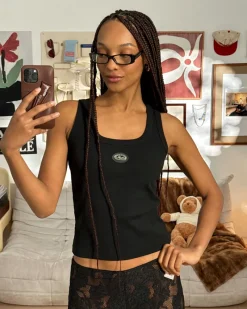 Nude Project Sophisticated Pleasure Tank Top Black Hot